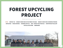 Tablet Screenshot of forestupcyclingproject.com